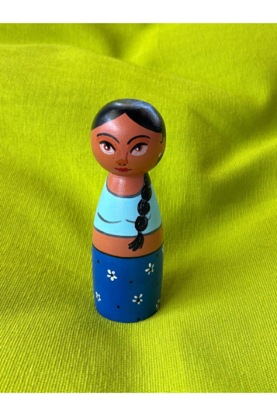 Peg Dolls - Lady in Blue 